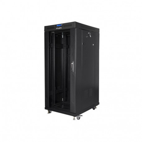 PÕRANDAL SEISEV RIIULIKAPP 19" 27U 800X1200 MUST LCD KLAASUKS LANBERG (LAMEPAKEND)