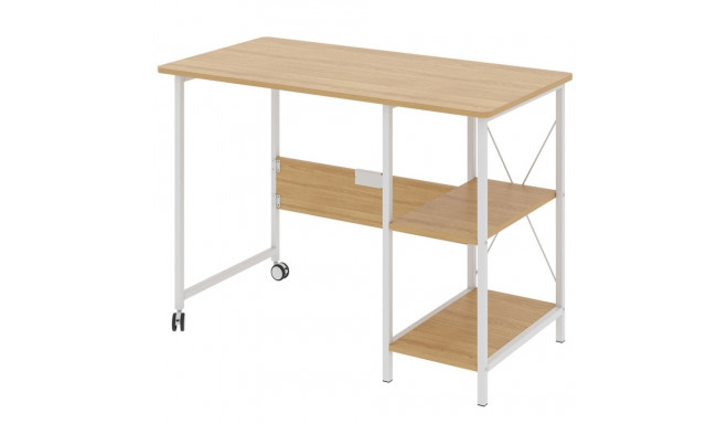 Maclean loft kokkupandav kirjutuslaud, mõõdud: 107x45x75cm, max - 150 kg, pealisega, hele pöögivärvi