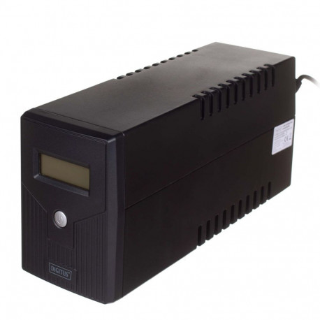 Digitus DN-170064-LCD line-interactive katkematu toiteallikas (UPS) 0.8 kVA 480 W 2 AC pistikupesa