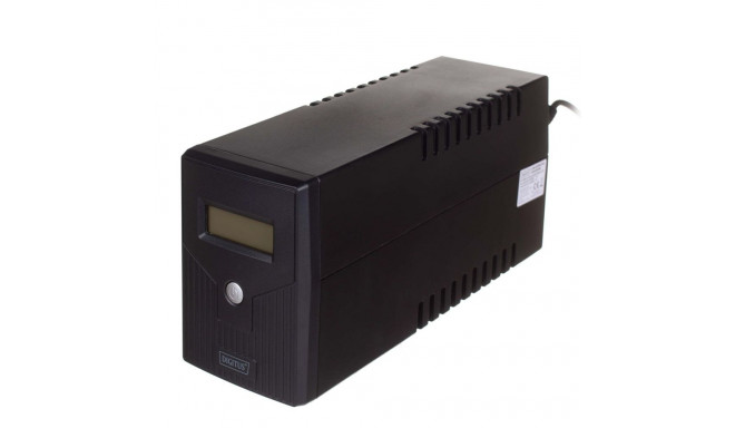 Digitus DN-170064-LCD uninterruptible power supply (UPS) Line-Interactive 0.8 kVA 480 W 2 AC outlet(