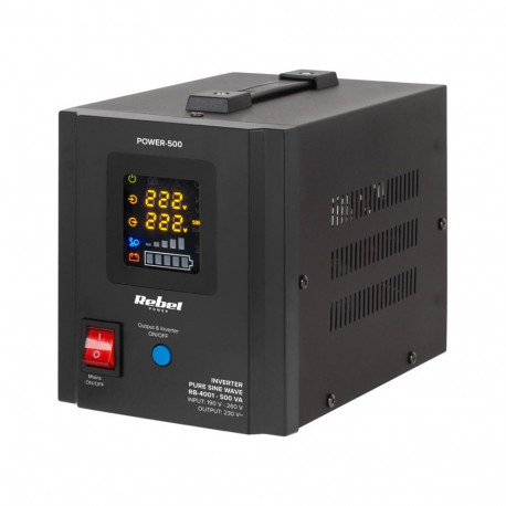 Rebel POWER-500 Uninterruptible Power Supply - converter with pure sine wave and charging function 1