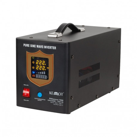 Uninterruptible power supply KEMOT PROsinus-1000 converter with pure sine wave and charging function