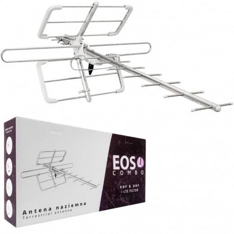 Spacetronik antenn DVB-T/T2 EOS L Combo, valge (passiivne)