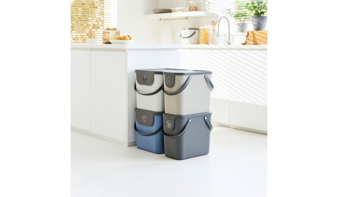 ROTHO Albula Cappuccino - waste sorting container - 25l