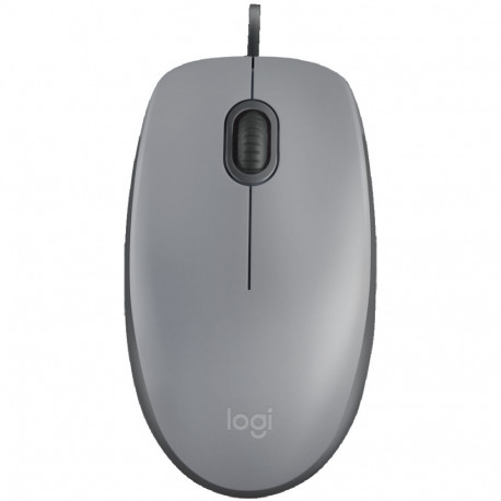 LOGITECH M110 Silent - MID GRAY - USB - EMEA-808 - AKOYA HANGTAB BOX M110S