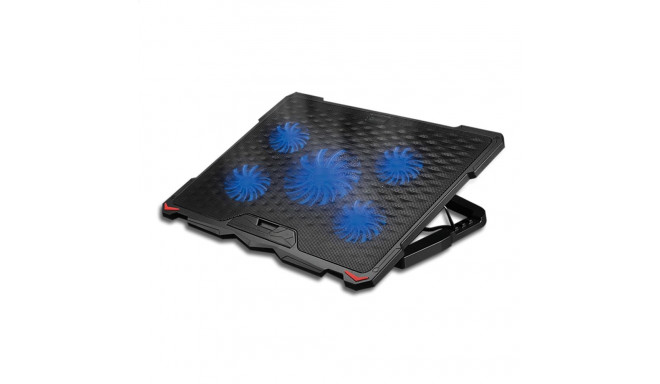 PLATINET LAPTOP COOLER PAD 5 FANS 1500 RMP 2USB BLACK