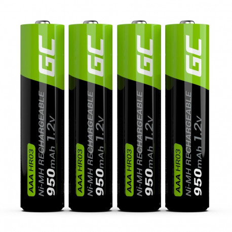 Green Cell laetavad akud 4x AAA HR03 950mAh