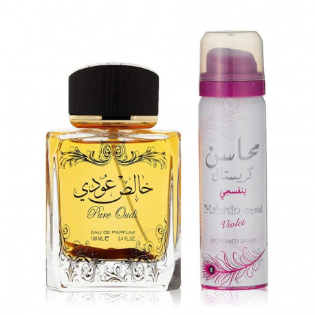 Lattafa parfüümvesi Pure Oudi 100ml + desodorant 50ml