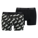 Bokserki męskie Puma Aop Boxer 2P czarne 935054 01 S