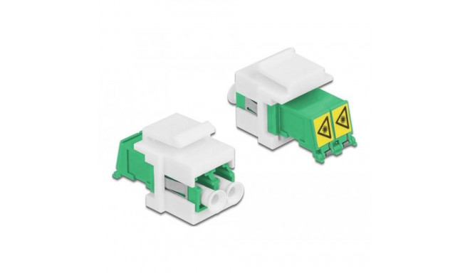 DeLOCK Keystone Module LC Duplex female to LC Duplex female with laser protection flip inside