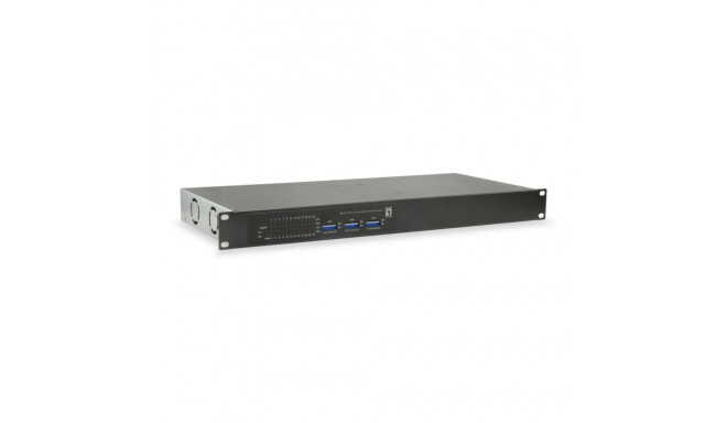 LevelOne 26-Port Fast Ethernet PoE Switch, 24 PoE Outputs, 2 x Gigabit SFP, 380W
