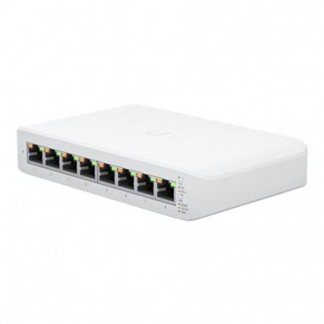 PoE Switch: 1 x GbE PoE+, 3 x PoE, 4 x GbE, kuni 30W pordi kohta, 52W