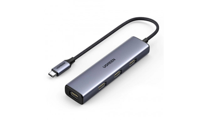 Ugreen HUB USB Type C splitter - 4x USB 3.2 Gen 1 silver (CM473 20841)