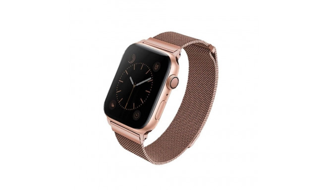 Uniq Dante Stainless Steel Strap for Apple Watch 1/2/3/4/5/6/7/8/SE/SE2 38/40/41mm - Rose Gold