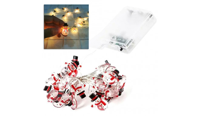 DA69A Lampki świąteczne bałwan