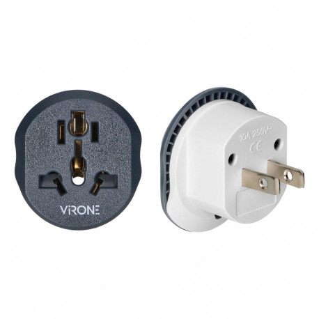 Reisiadapter - Go to USA, 110-230V/10A, universaalne pesa, A,B-tüüpi Ameerika pistik