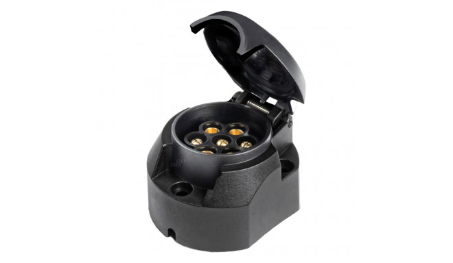 Haagise haakepistiku pesa plastikust 7 pin amio-01258
