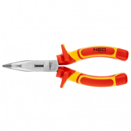 Szczypce wygięte 180 mm, 1000V, CrV, polerowane