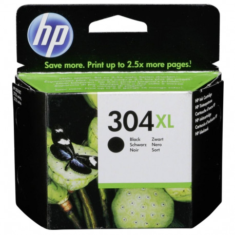 HP 304XL must tindikassett