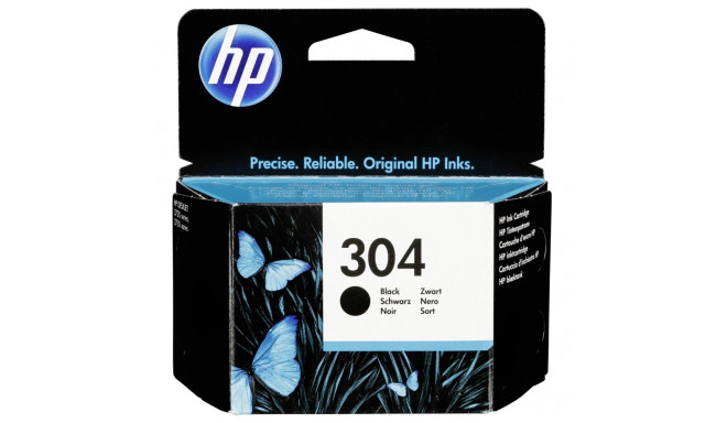 HP 304 tindikassett, must