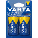 Varta Longlife Power leelispatarei, 2 tk D (LR20) patareid