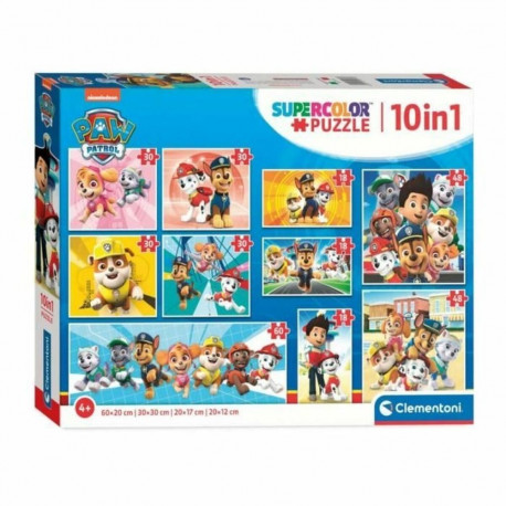 10 Pusle Komplekt The Paw Patrol Clementoni Supercolor 330 Tükid, osad