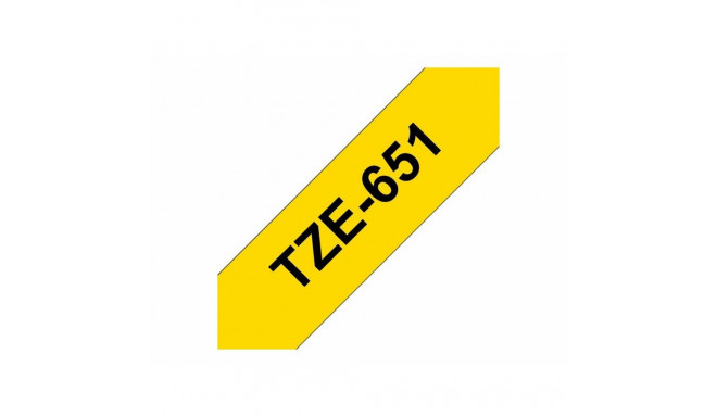 Laminated Tape for Labelling Machines Brother TZE651 Black