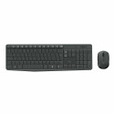 Klaviatuur ja Juhtmevaba Hiir Logitech MK235 Must Hall QWERTY Qwerty US
