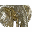 Decorative Figure DKD Home Decor Elephant Black Golden Metal Resin (60 x 36 x 73 cm)