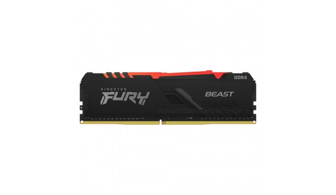 Kingston Fury Beast RGB memory, DDR4, 32 GB, 3200MHz, CL16 (KF432C16BB2A/32)