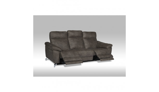 Diivan Selesta 3ne recliner, pruun tekstiil