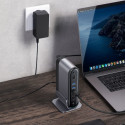 Baseus HUB Working Station Three-Screen USB-C 17in1 plus power supply gray