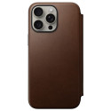 Nomad Modern Leather Folio case for iPhone 15 Pro Max 6,7" brown