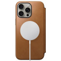 Nomad Modern Leather Folio case for iPhone 15 Pro Max 6,7" english tan