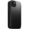 Nomad Modern Leather Folio case for iPhone 15 Plus 6,7" black