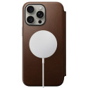 Nomad Modern Leather Folio case for iPhone 15 Pro Max 6,7" brown