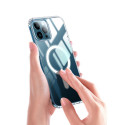Anti Shock 1,5 mm Mag case for iPhone 16 Pro 6,3" transparent big hole