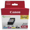 Canon CLI-581XXL tindikassettide komplekt, 4 värvi