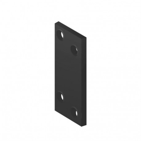 NAILING PLATE 80X20X2,0 BLACK
