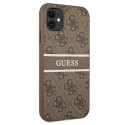 Guess GUHCN614GDBR iPhone 11 / Xr 6.1" brown/brown hardcase 4G Stripe