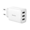 Baseus Compact Wall Charger 3 x USB / 17W