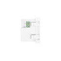 AC WALL SOCKET 230V 45X45 5V 2X USB-A 2.1A WHITE LANBERG