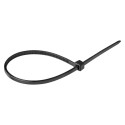 Kaablikinnitus, must, UV-kindel, laius 2,5mm, pikkus 100mm, 25 tk