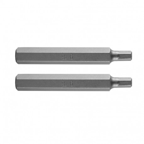 HEX-otsik 6 x 75 mm, S2, 2 tk