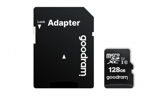 GOODRAM 128GB microSDXC klass 10 UHS I + adapter