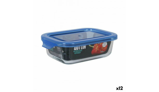 Rectangular Lunchbox with Lid Quttin Blue Rectangular 14,5 x 11 x 5 cm (12 Units)