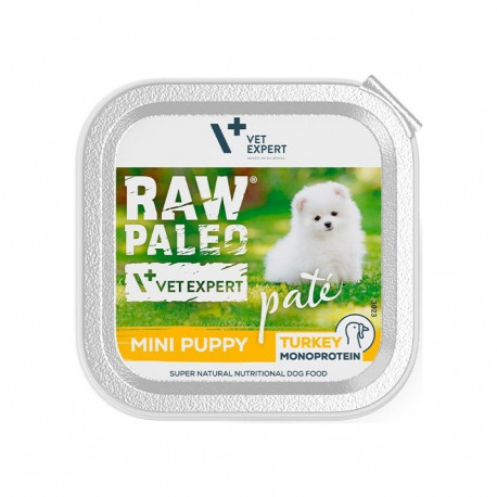 VETEXPERT Raw Paleo Pate Mini Puppy kalkuniga märgtoit kutsikatele - 150 g