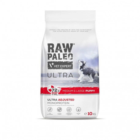VetExpert kutsikate kuivtoit Raw Paleo Ultra Medium&Large veiseliha 10kg