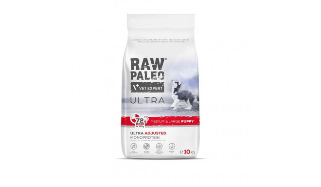 RAW PALEO Ultra medium&large kutsika veiseliha kuivtoit kutsikatele 10 kg