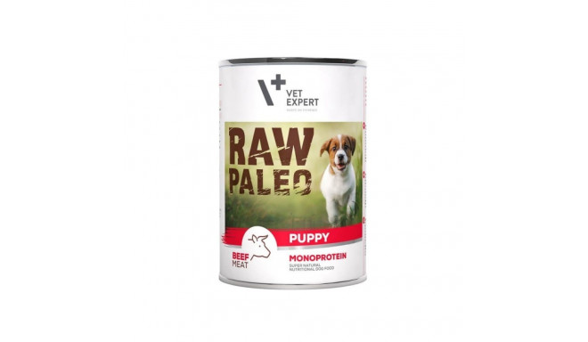 RAW PALEO Puppy monoproteiin veiseliha märgtoit kutsikatele 400 g